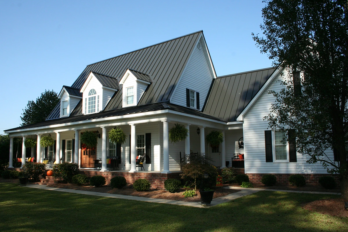 A home with a new Roofwerks metal roof